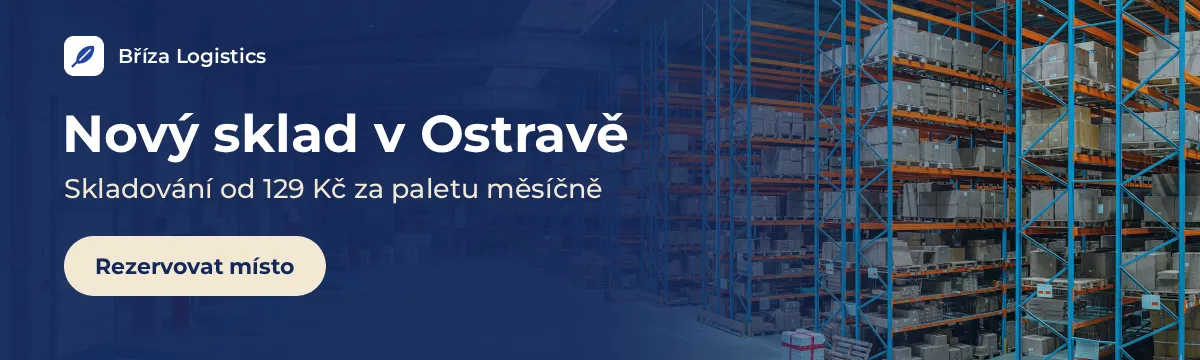 Nový sklad v Ostravě. Skladování od 129 Kč za paletu měsíčně