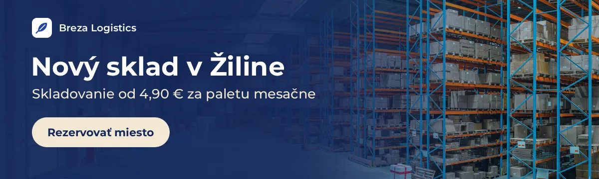 Nový sklad v Žiline. Skladovanie od 4,90 € za paletu mesačne